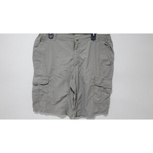 Columbia Mens Cargo Shorts Size Large Gray Omni-Wick Hiking Outdoor